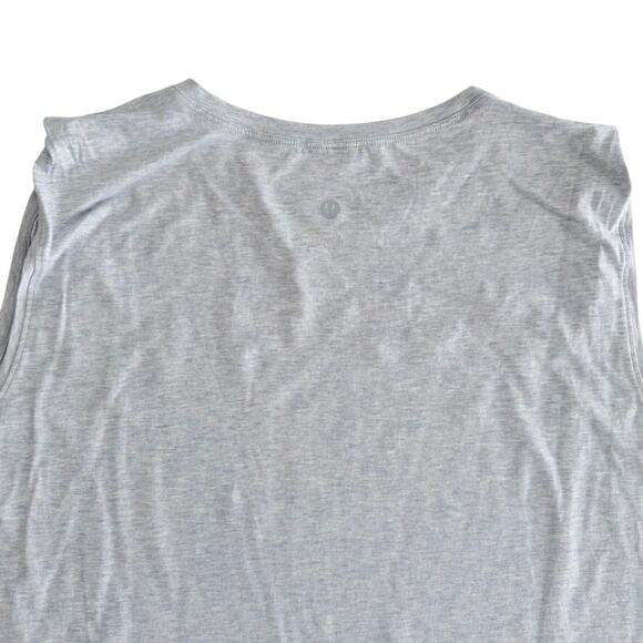 Lululemon Brunswick Muscle Tank Heathered Berry Mist Purple Plus Size 16 Cotton - Picture 5 of 6